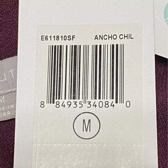 Evolution By Cyrus Ancho Chile Burgundy Myna Button Sleeve Open Cardigan Medium - Picture 10 of 12